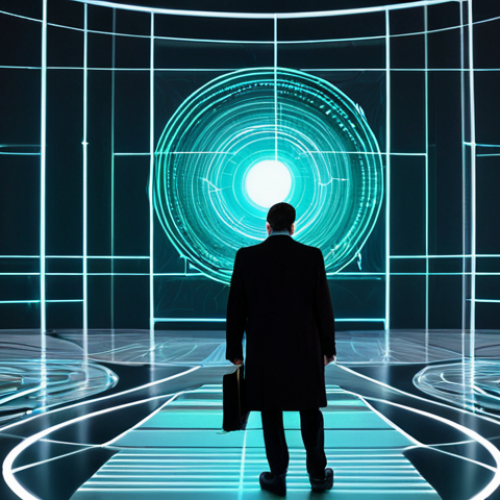 Home 17 A futuristic, serene digital courtroom. The central focus is a holographic projection displaying abstract, flowing data streams intertwining with stylized, geometric representations of personal identity and biometric data, hinting at the complexity of digital selfhood. The background features glowing architectural lines and subtle digital interfaces, conveying a sense of order and sophisticated legal oversight. The color palette is cool blues, whites, and subtle greens, suggesting transparency and security. Professional photography, sharp focus, high detail, concept art, safe for work, appropriate content, fully clothed, professional, perfect anatomy, correct proportions, natural body proportions, well-formed hands, proper finger count.