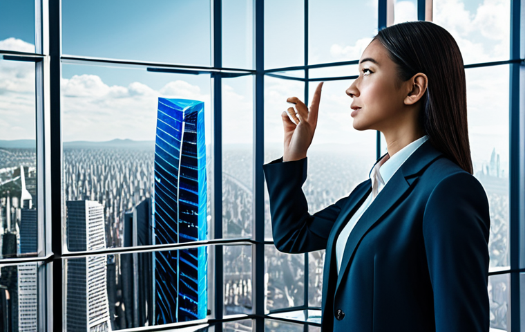 A sophisticated professional in a modern, dynamic virtual business environment. The person is standing in a futuristic, expansive metaverse cityscape, with digital architecture and holographic interfaces in the background, symbolizing boundless business opportunities. Elements of data streams and interconnected virtual spaces are visible, highlighting the digital economy's infrastructure. The atmosphere is vibrant and innovative, perfect anatomy, correct proportions, natural pose, well-formed hands, proper finger count, natural body proportions, fully clothed, modest business suit, appropriate attire, professional photography, high detail, realistic rendering, safe for work, appropriate content, professional.